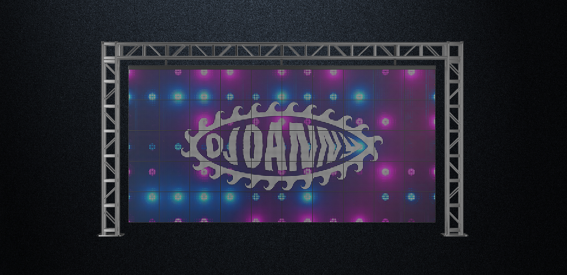 DJ Danny Logo on LED Stage Mockup