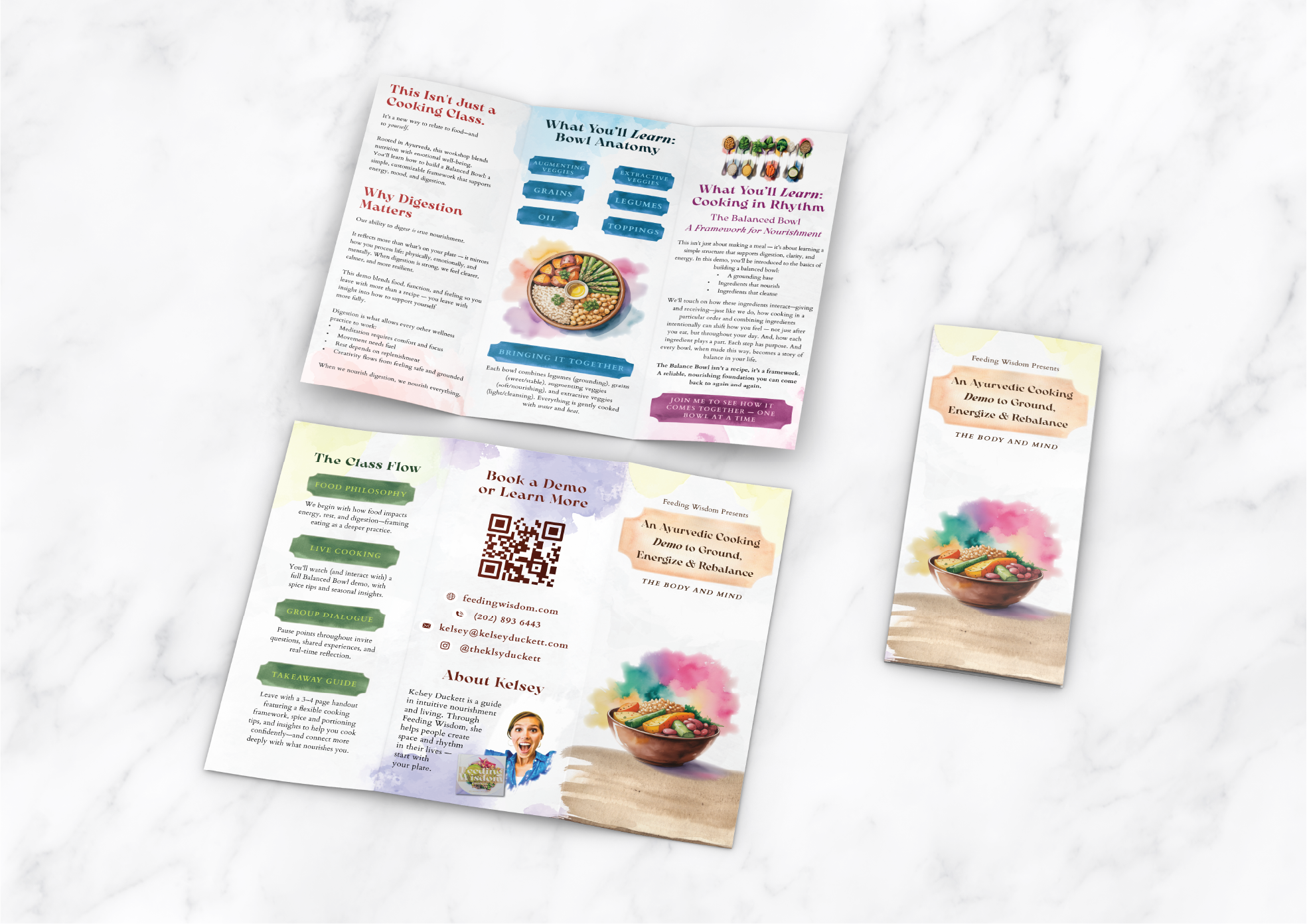 Feeding Wisdom brochure mockup picture